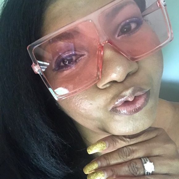 Purple Oversized Sunglasses (flat top)(reg $28).​ - Picture 9 of 15